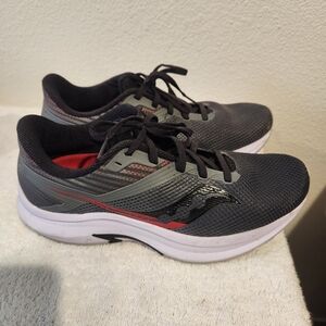 Saucony Men's Black and Gray Athletic Shoes
